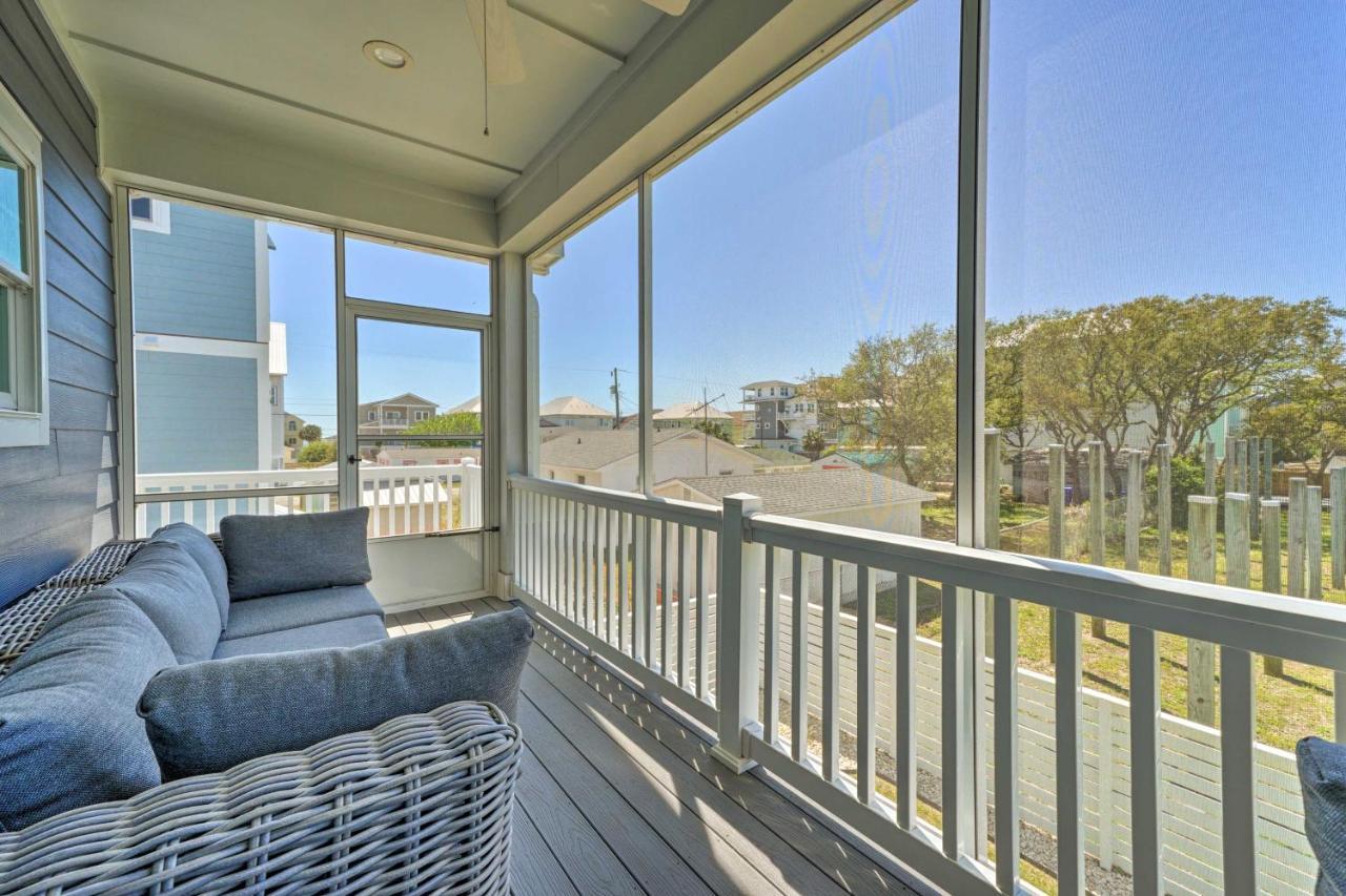 Bright Coastal Abode With Porch And Beach Access! كارولينا بيتش المظهر الخارجي الصورة